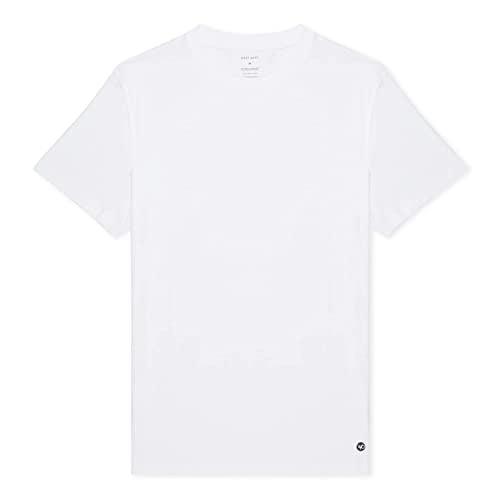 Mens Organic T Shirt White | Fair Trade T-Shirt| 100% Cotton Tee | GOTS Eco Friendly | Plain White - SHOP NO2CO2