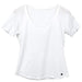 Womens Organic T Shirt White | Fair Trade Scoop Neck Tee | Certified Organic 100% Cotton Shirt - Eco Friendly - SHOP NO2CO2