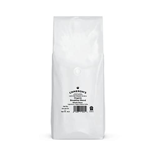 Cameron's Coffee Roasted Whole Bean Coffee, Organic Breakfast Blend, 4 Pound, (Pack of 1) - SHOP NO2CO2