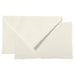 Clairefontaine - Ref 92300L - G.Lalo"Mode de Paris" Correspondence Set - 30 x Cards (300gsm, 9.7 x 15.2cm) + 30 x Lined Envelopes with Gummed Edges (10 x 15.8cm) - White - SHOP NO2CO2