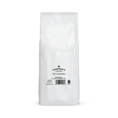 Cameron's Coffee Roasted Whole Bean Coffee, 100% Colombian, 4 Pound, (Pack of 1) - SHOP NO2CO2