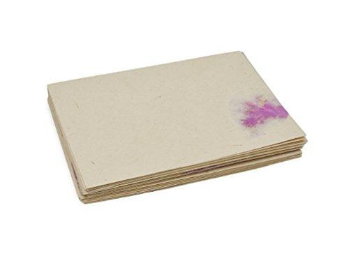 Nepali Cherish Greeting Card & Envelope Box Set with Handmade Lokta Paper from Nepal, 15 Cards (Bougainvillea) - SHOP NO2CO2