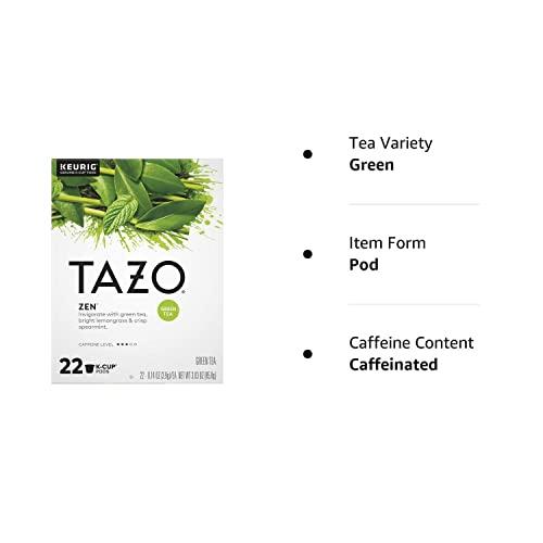 TAZO Tea K-Cups, Green Tea Zen, 22 Pods - SHOP NO2CO2