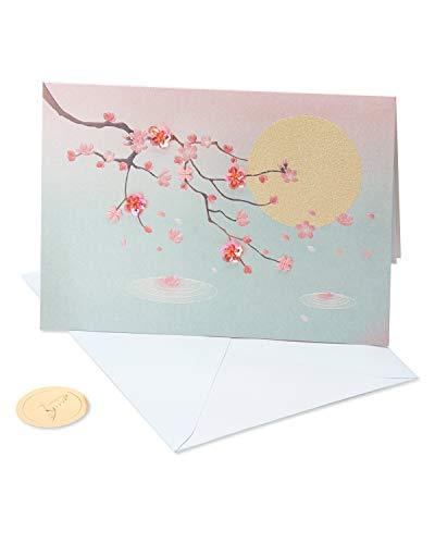 Papyrus Blank Cards with Envelopes, Cherry Blossoms (2-Count) - SHOP NO2CO2