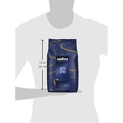 Lavazza Super Crema Whole Bean Coffee Blend, light-Medium Espresso Roast, 2.2 Pound (Pack of 1) ,Premium Quality, Aromatic, Mild and creamy - SHOP NO2CO2