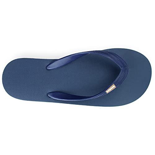 Mens Classicz Rubber Flip-Flops - Waterprooof, 100% Natural Rubber & All-Vegan Sandals, Fair Trade Certified Slippers, Consciously Sourced & Artisan-Crafted - SHOP NO2CO2