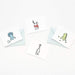 Monolike Message Buddy ver.2 Card - Mix 40 Mini Single cards, 20 envelopes Package - SHOP NO2CO2