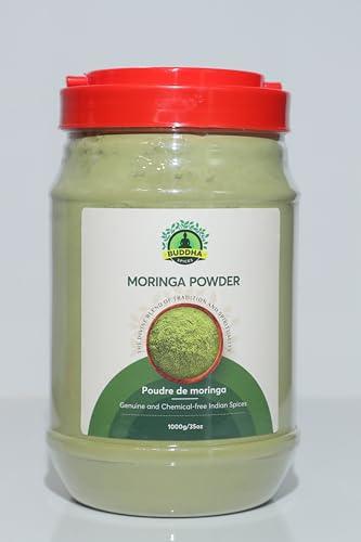 Buddha Spices Inc. Moringa Powder - 1kg (35 Oz) | Jar Packed | No Additives, No Preservatives, Non-GMO, 100% Natural, Gluten-Free Culinary Essential - SHOP NO2CO2