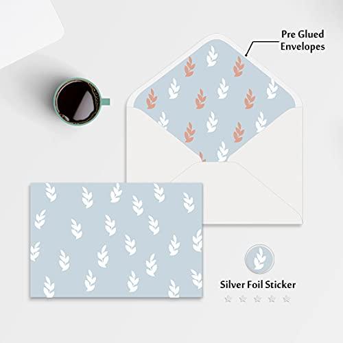 Blank Cards with Envelopes All Occasion 30-Blank Note Cards with Envelopes & Stickers | 4” x 6” Blank Greeting Cards Stationary Cards set | Assortment of Colored Stationary Plain Greeting Cards. - SHOP NO2CO2