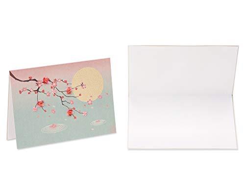 Papyrus Blank Cards with Envelopes, Cherry Blossoms (2-Count) - SHOP NO2CO2