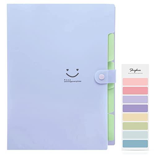 SKYDUE Letter A4 Paper Expanding File Folder Pockets Accordion Document Organizer (Purple) - SHOP NO2CO2