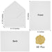 50 Pack White A6 Envelopes with Cards 4x6 Thick Folded Cardstock and Gold Stickers for Greeting Cards, Wedding, Birthday, Invitations, Baby Showers (White, 4x6) - SHOP NO2CO2