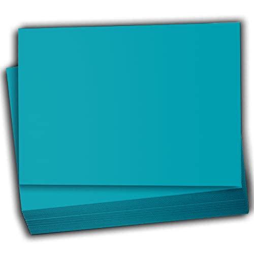 Hamilco Colored Scrapbook Cardstock Paper 5x7 Card Stock Paper 65 lb Cover 100 Pack (Coral Teal) - SHOP NO2CO2