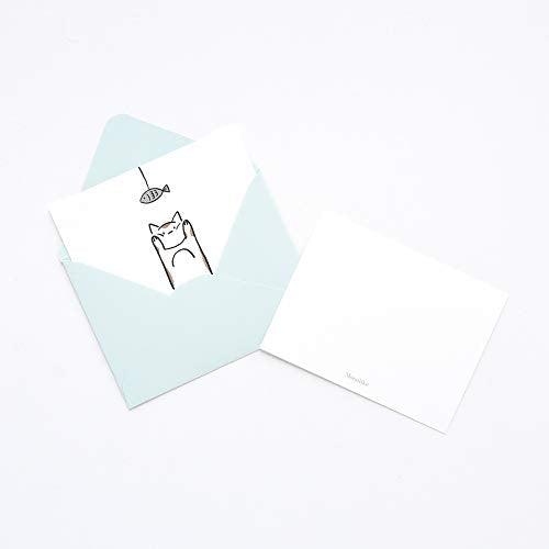 Monolike Message Buddy ver.2 Card - Mix 40 Mini Single cards, 20 envelopes Package - SHOP NO2CO2