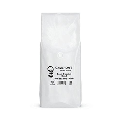 Cameron's Coffee Roasted Whole Bean Coffee, Decaf Breakfast Blend, 4 Pound, (Pack of 1) - SHOP NO2CO2