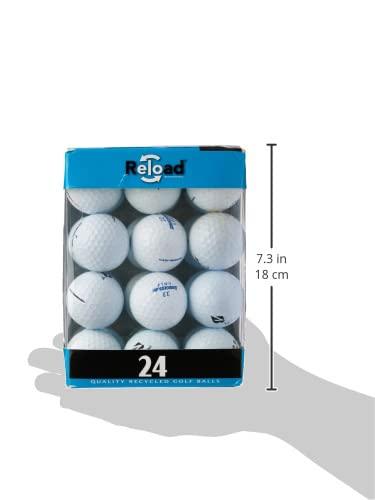 Reload Recycled Golf Balls (24-Pack) of Bridgestone Golf Balls, White(Packaging May Vary) - SHOP NO2CO2