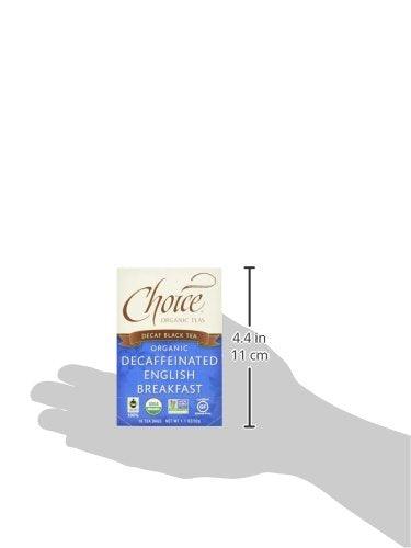 Choice Organics - Organic Decaffeinated English Breakfast Tea (1 Pack) - Fair Trade - Compostable - 16 Organic Black Tea Bags - SHOP NO2CO2