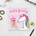 Old English Co. Happy 7th Unicorn Birthday Card - Square Seventh Birthday Wishes Card | Suitable for Baby, Son, Daughter, Child | Blank Inside & Envelope Included - SHOP NO2CO2