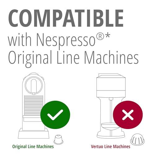 Gourmesso 100ct Hazelnut Flavored Nespresso Pods | Compatible with Nespresso Original Capsule Machines | Espresso Flavor Hazelnut | Fairtrade Certified Coffee Capsules - SHOP NO2CO2