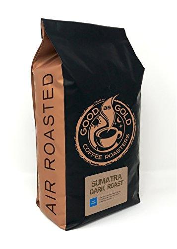 Sumatra Mandheling Dark Roast Coffee Beans (Grade 1), 5 Pound Whole Bean - Good As Gold Coffee Roasters - SHOP NO2CO2