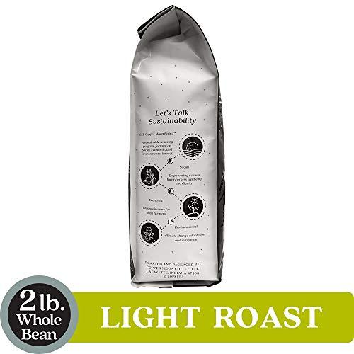 Copper Moon Light Roast Whole Bean Coffee, Bean me Up, 2 Lb - SHOP NO2CO2