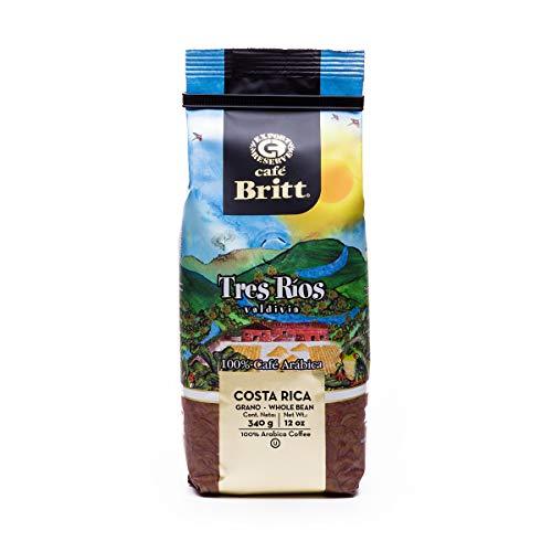 Café Britt® - Costa Rican Origins Coffee Bundle (12 oz.) (3-Pack) (Coffee From: Tarrazú, Tres Ríos & Poás) - Whole Bean, Arabica Coffee, Kosher, Gluten Free, Gourmet & Medium Light & Dark Roast - SHOP NO2CO2