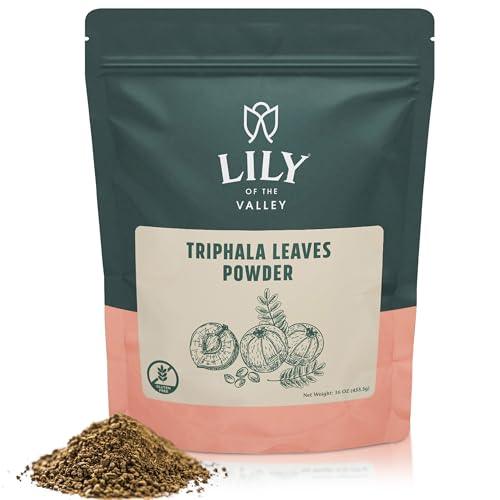 LILY OF THE VALLEY Triphala Powder - Mix of Amla, Haritaki & Bibhitaki - Sourced from India - Herbal Adaptogen Superfood - Vegan & Gluten-Free - Packed in Resealable Pouch (4oz, 113g) - SHOP NO2CO2