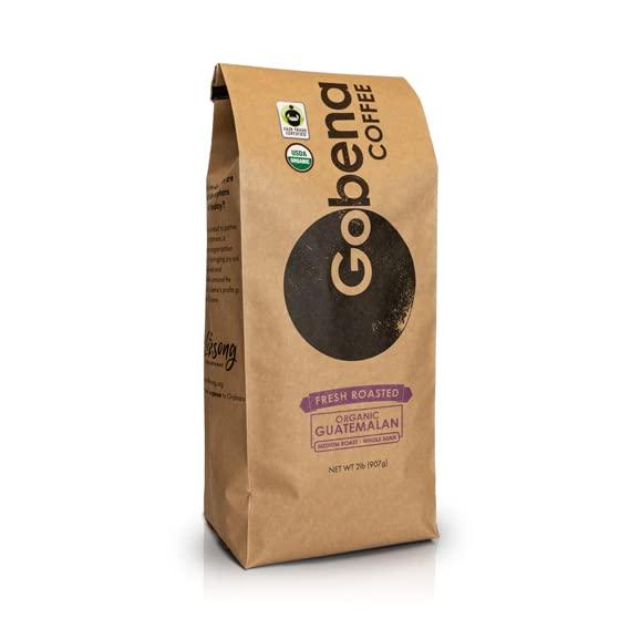 2lb Fair Trade Organic Certified Guatemalan Whole Bean Medium Roast Coffee, 100% Arabica Specialty Coffee, 32 ounces, 2 pounds, Bulk Coffee - SHOP NO2CO2