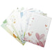 50 Pcs Writing Stationery Paper, Lined Writing Letter Paper Set, A4 Size, 10 Different Style - SHOP NO2CO2