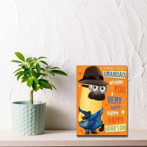 DESPICABLE ME Official Grandad Father's Day Card, Grandad Fathers Day Card, Fathers Day Card for Grandad, World’s Greatest Grandad Fathers Day Card, Climate Pledge Friendly Card - SHOP NO2CO2