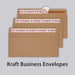 250 PCS #10 Brown Self Seal Kraft 4-1/8 x 9-1/2 inches Security Envelopes, Windowless Invisible Envelopes Super Strong Quick Seal Envelopes Security Tint Pattern Secure - SHOP NO2CO2