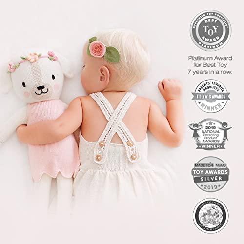 cuddle + kind Charlotte The Dog Regular 20" Hand-Knit Doll – 1 Doll = 10 Meals, Fair Trade, Heirloom Quality, Handcrafted in Peru, 100% Cotton Yarn - SHOP NO2CO2