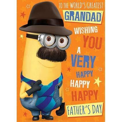 DESPICABLE ME Official Grandad Father's Day Card, Grandad Fathers Day Card, Fathers Day Card for Grandad, World’s Greatest Grandad Fathers Day Card, Climate Pledge Friendly Card - SHOP NO2CO2