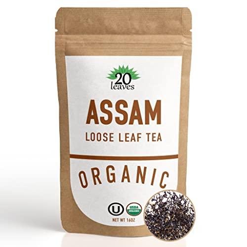 Assam Loose Leaf Black Tea - 100% Certified Organic - 1lb Pouch - 16oz Resealable Bag - 1 Pack - SHOP NO2CO2