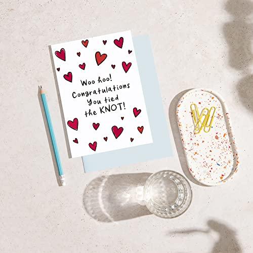 Huxters ‘Congratulations Wedding Day Card’ Wedding gifts A5 Wedding card - Wedding gifts for couple - Recyclable Paper with Envelope - Fun Greetings Card, FSC Certified and Sustainable… - SHOP NO2CO2