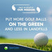 Clean Green Golf Balls 48 Pack of Recycled Golf Balls for Bridgestone Golf Balls - Good Condition Used Golf Balls Recycled - Includes 48 Golf Balls and Mesh Carrying Bag - SHOP NO2CO2