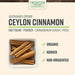 frontier spices, 5.57 oz - Organic Ceylon Cinnamon, with Moofin Measuring Spoon - Fair Trade Certified Ground Spice for Sweet and Savory Dishes, Ceylon Cinnamon Seasoning [Pack of 3] - SHOP NO2CO2