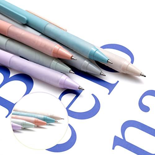 Linbsunne Ballpoint Pens Medium Point 1mm Black Pen with Super Soft Grip Ball Point Pen for Men Women Retractable Pens (6-pack) - SHOP NO2CO2