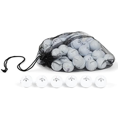 Clean Green Golf Balls Recycled & Used for Callaway Supersoft Golf Ball Mix - 12-48 Good Condition Balls - Includes GolfBalls and Mesh Carrying Bag - SHOP NO2CO2