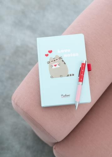 Grupo Erik Pusheen Love Collection Premium A5 Notebook with Projector Pen | Notebooks A5 | Notepads A5 | A5 Notepad | Pusheen Gifts | Pusheen Stationery | Pusheen Cat - SHOP NO2CO2