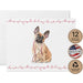 Twigs Paper - French Bulldog Note Cards - Set of 12 Blank Cards (5.5 x 4.25 Inch) with 12 Envelopes - 100% EcoFriendly Stationery - Made In USA - SHOP NO2CO2