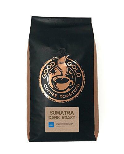 Sumatra Mandheling Dark Roast Coffee Beans (Grade 1), 5 Pound Whole Bean - Good As Gold Coffee Roasters - SHOP NO2CO2