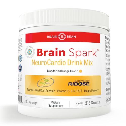 Brain Spark | Magnesium L-Threonate, Creatine, D-Ribose, Taurine, P5P, and More | Neuroenhancer Drink Mix for Mitochondrial Brain Support | 30 Servings - SHOP NO2CO2