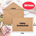 100 Pack Blank Cards and Envelopes 5x7 Inch, Premium Blank Kraft Stationery Greeting Cards with Envelopes Bulk, Blank Cards with Envelopes for Card Making and DIY Invitations - SHOP NO2CO2