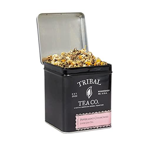 Tribal Tea Co. | Loose Leaf Tea, Herbal Tea Made with Natural & Full of Nutrients Tea Leaves, Organic Loose Leaves Tea Available In Range of Flavors (Peppermint Chamomile) - SHOP NO2CO2