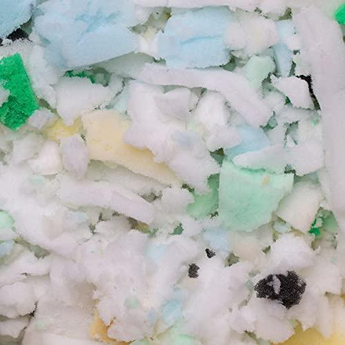 Bean Products Shredded Foam Filling Made from Recycled Materials – Long Lasting Shredded Bean Bag Filler Foam - Lightweight Moldable Foam Filling - 5 LBs - SHOP NO2CO2