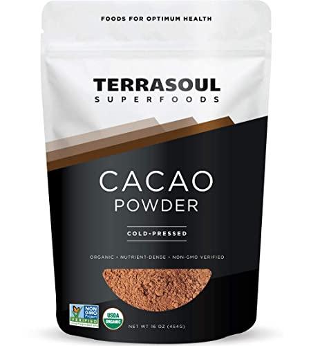 Terrasoul Superfoods Raw Organic Cacao Powder, 2 Lbs (2 Pack) - Raw | Keto | Vegan - SHOP NO2CO2