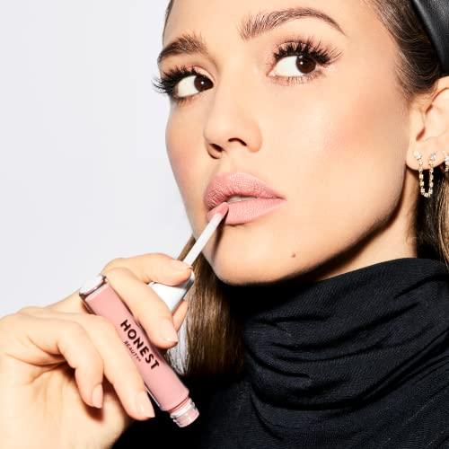 Honest Beauty Hydrating Liquid Lipstick with Hyaluronic Acid + Avocado Oil | EWG Verified, Vegan + Cruelty Free | Off Duty, .12 fl oz - SHOP NO2CO2