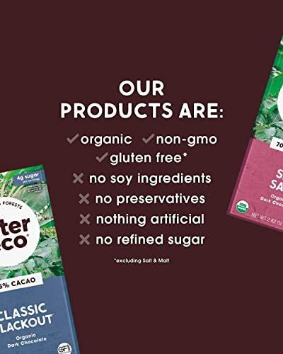 Alter Eco | Dark Chocolate Bars | Pure Dark Cocoa, Fair Trade, Organic, Non-GMO, Gluten Free (6-Pack Classic Blackout) - SHOP NO2CO2