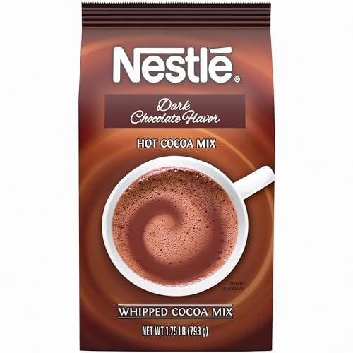 Nestle Hot Chocolate Mix, Dark Chocolate Flavor Hot Cocoa, Bulk Whipped Cocoa, 1.75 lb. Bag - SHOP NO2CO2